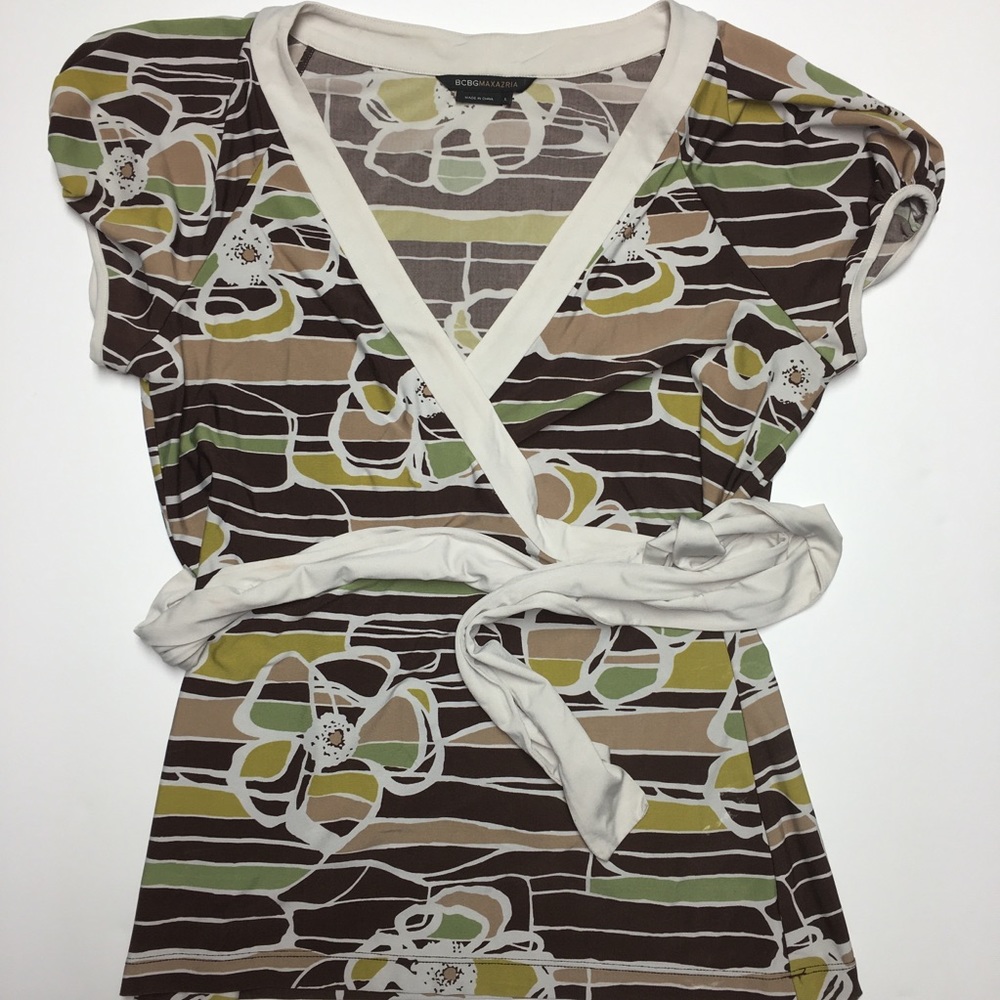 MCMG Maxazria Women's Brown/Green/Tan Large